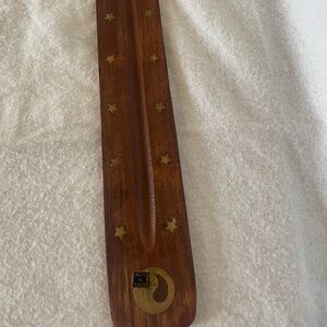 Wood incense design holder